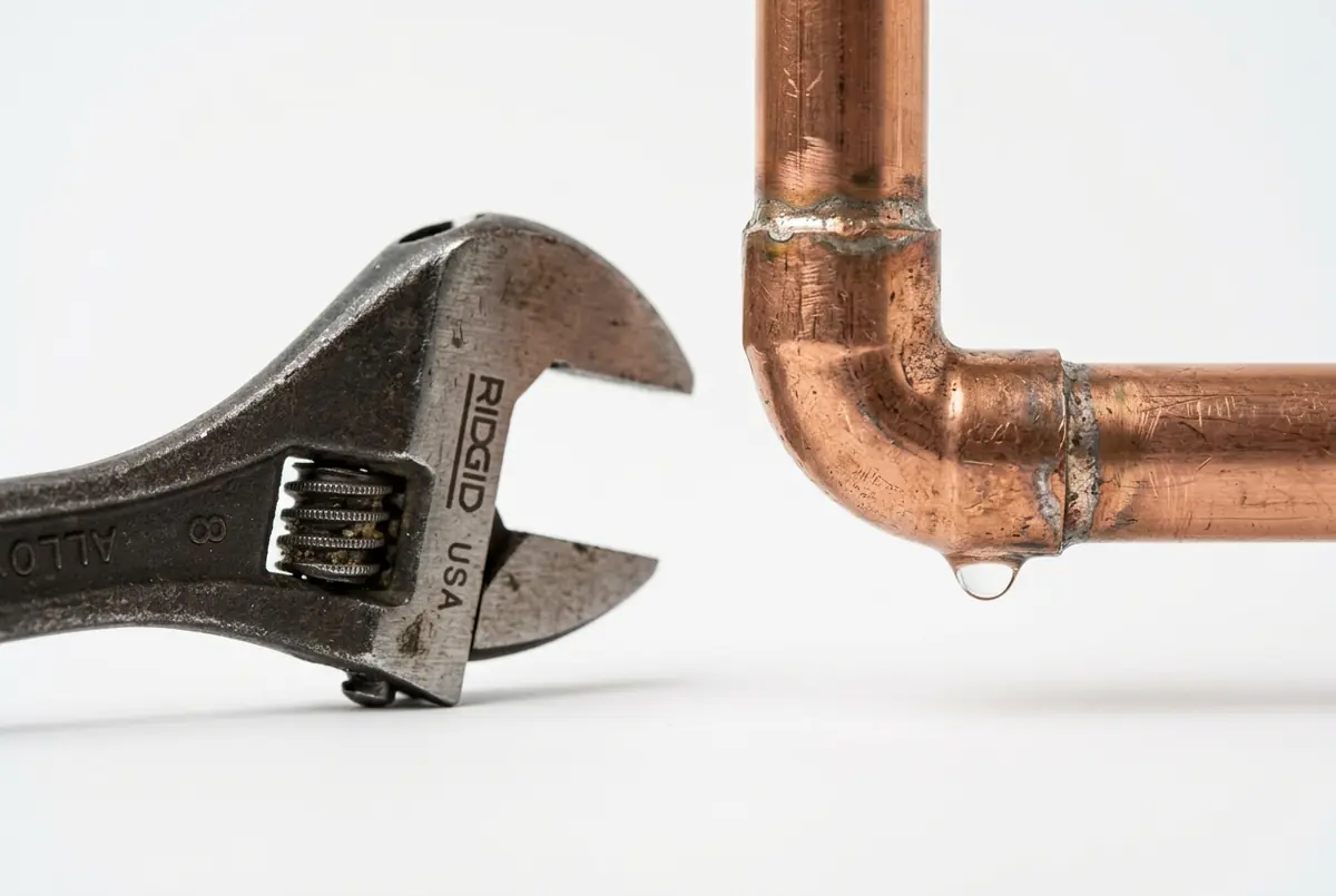 Emergency plumber fixing leak for a homeowner in Florida